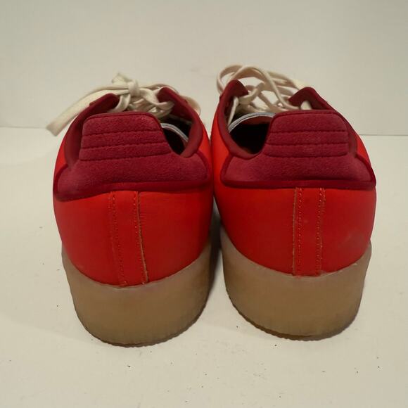 Adidas Women's Samba Valentine's Day Sneakers Red Pink 10 Platform Leather - Picture 6 of 9